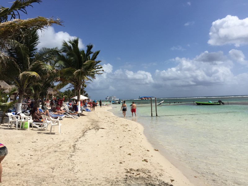 Costa Maya Mexiko mit Schiff Costa Maya Mexiko mit Schiff NCL